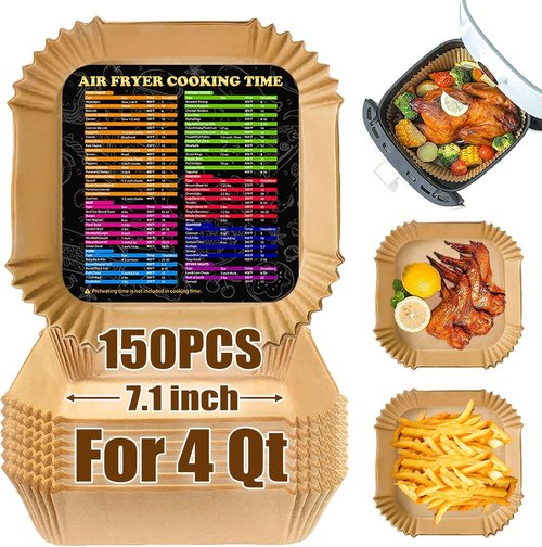 Chefman Air Fryer Liners - Disposable 7.1-Inch Paper Liners for 4QT Air Fryers | 150PCS Pack