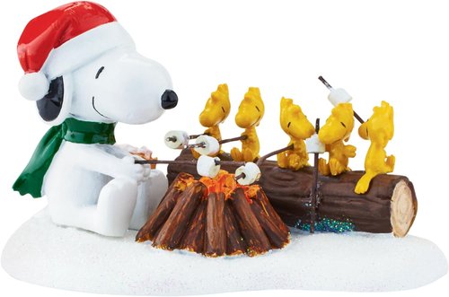 Department 56 Peanuts Village Campfire Buddies - Charming Accessory Figurine for Holiday Decor