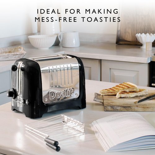 Dualit Design Series Sandwich Cage x 2 for Lite, Design Series and Domus Toasters | Make toasted sandwiches in your Toaster | Pack of 2 Sandwiches Cages | Sandwich Cage with Drip Tray