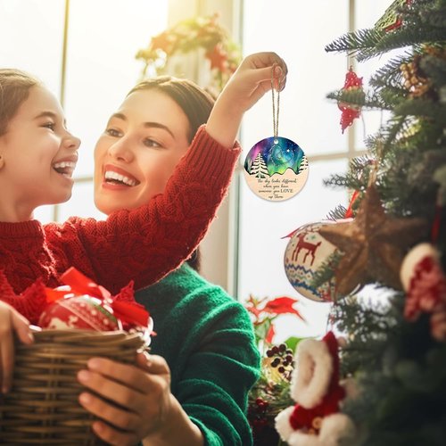 Hyturle Memorial Christmas Ornaments - Suncatcher for Remembering Loved Ones | Sympathy Gifts for Mom & Dad