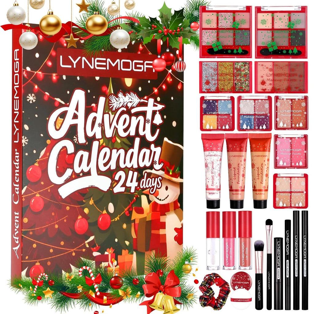 Skiennix Makeup Advent Calendar 2025 - 24 Days of Beauty Surprises for Women & Teens | Holiday Gift Set