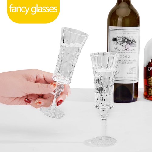 Soopiiso Cordial Glasses with Stem, 1.5oz/45ml, Sherry Glasses Set of 12, Limoncello Glasses for Tequila, Shot Glasses Set with Stem, (A12)