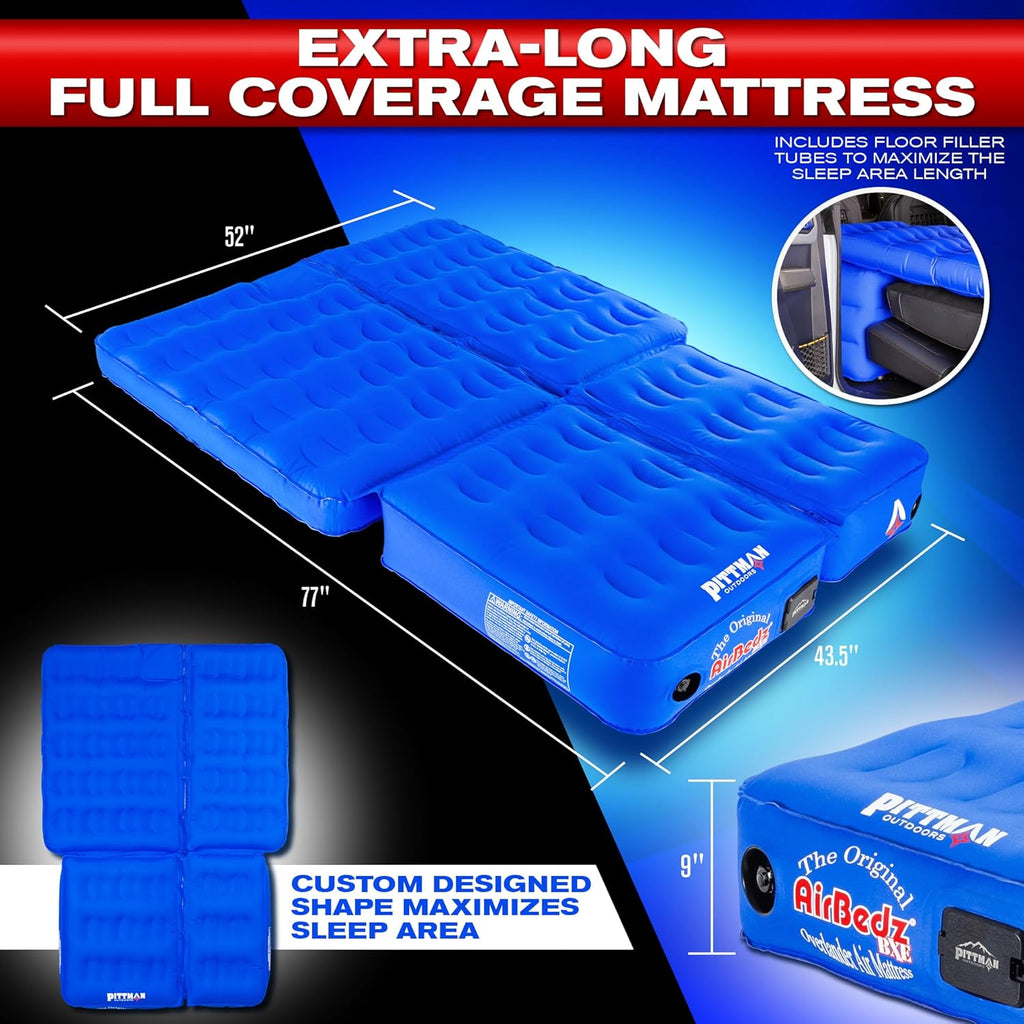 Pittman - Ford Bronco Air Mattress with Built-In Pump | Custom Fit SUV Camping Bed - Ultimate Comfort