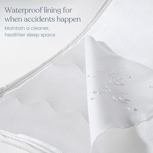 HALO Crib Mattress Cover - Breathable Quilted Mesh, Waterproof, Universal Fit for Cribs & Toddler Beds