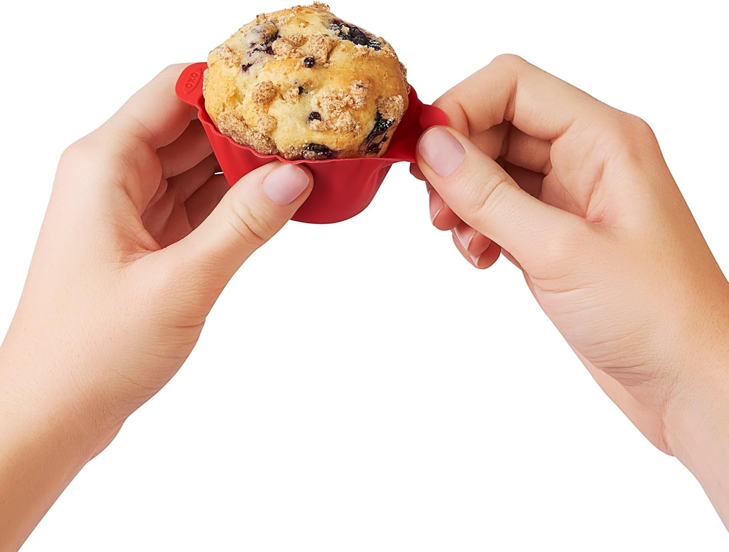 OXO Good Grips Silicone Baking Cups - Reusable, BPA-Free, Non-Stick | 12 Pack for Cupcakes & Muffins
