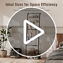 6-Tier Blanket Ladder Shelf, Wall-Leaning Metal Rack for Towels and Throws