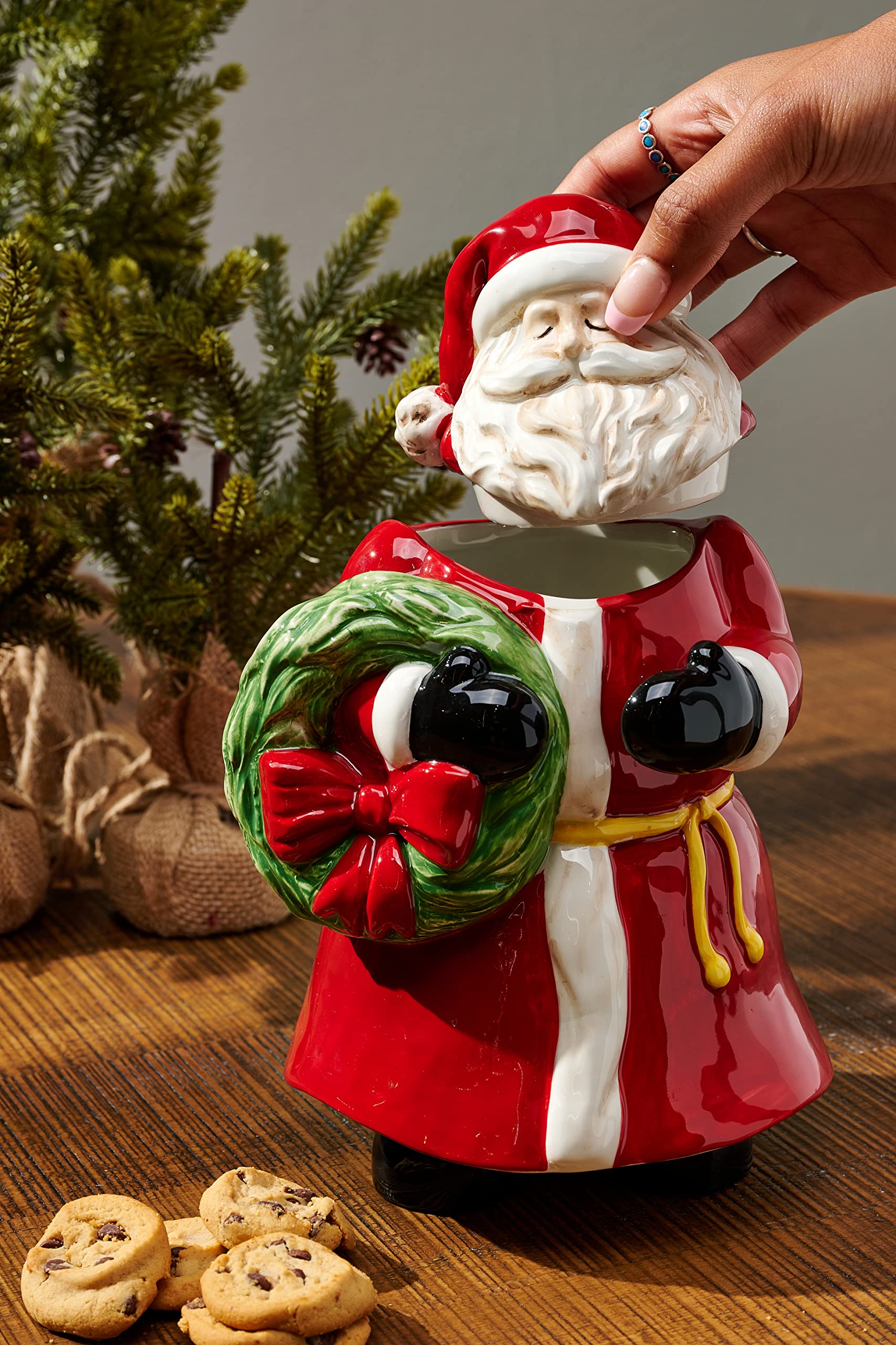Christmas Santa Cookie Jar