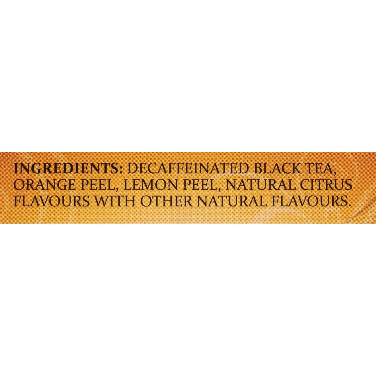 Twinings Decaffeinated Lady Grey Black Tea - Individually Wrapped 20 Count with Orange & Lemon Peel
