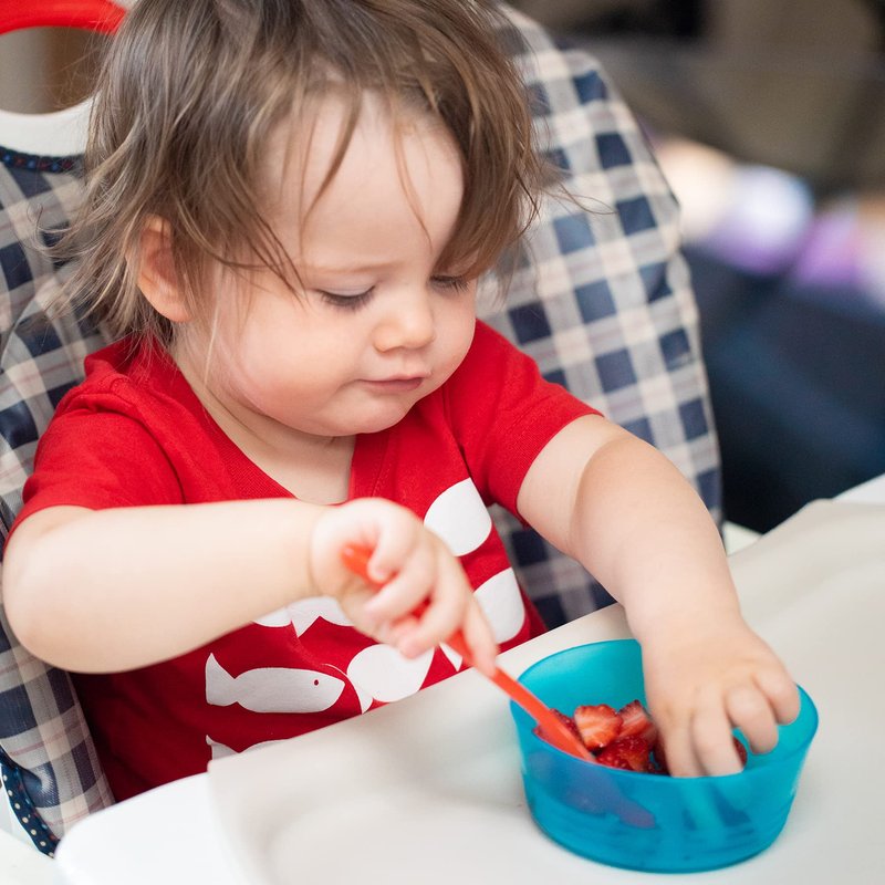 Cuddly Hippo Kids Plastic Dinnerware Set of 24 Multi Color Bowls - Reusable, BPA-Free, Dishwasher Safe and Microwaveable