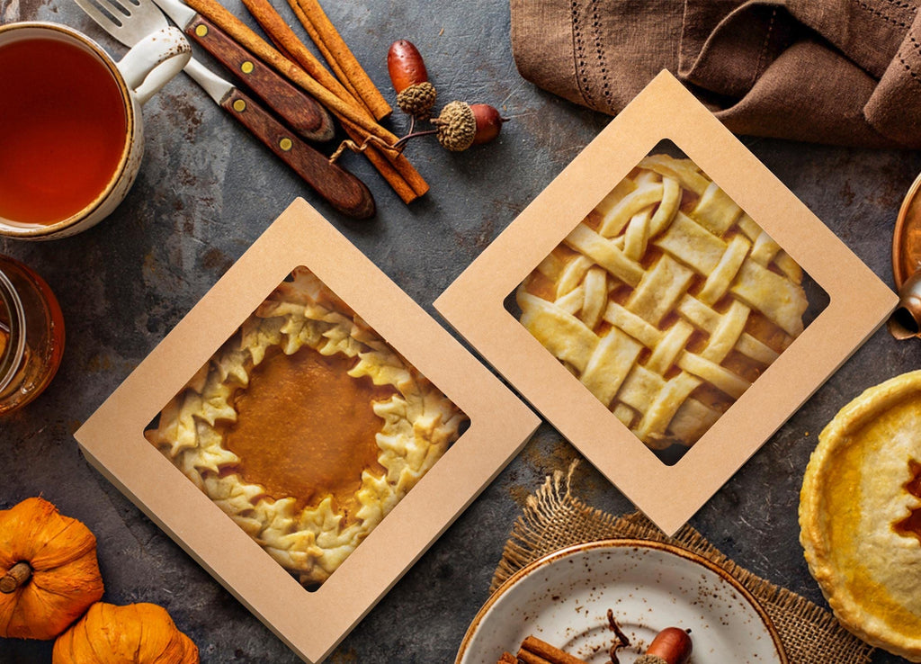 NPLUX 8x8x3 inch Kraft Cookie Boxes Candy Boxes with Window for Chocolate Covered Strawberry Macaron Donut Breakable Heart Baked Goods, Gift Treat Boxes Charcuterie Box(30 Pack,Brown)