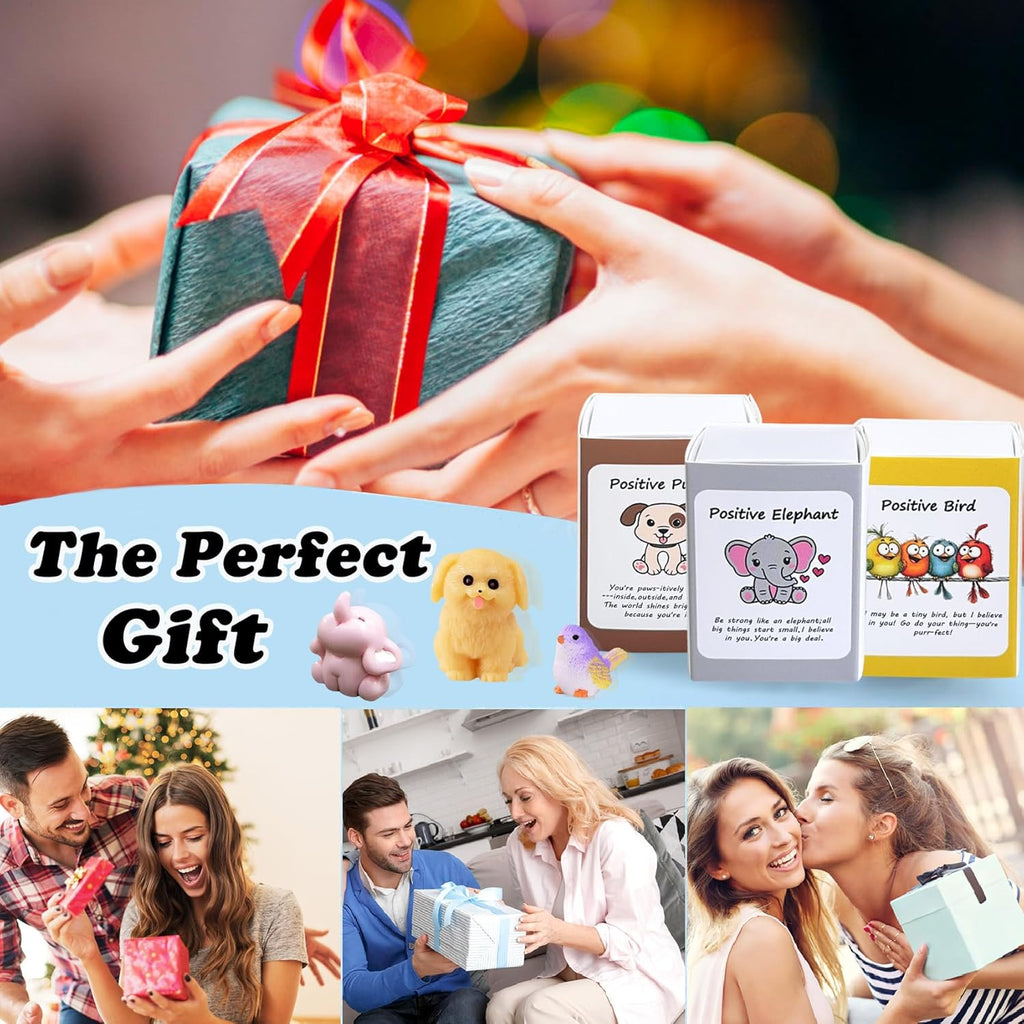 Positive Bee Gifts | 10 Set Employee Appreciation Gift Box with Cheer Up Cards - Perfect for Coworkers & Teachers