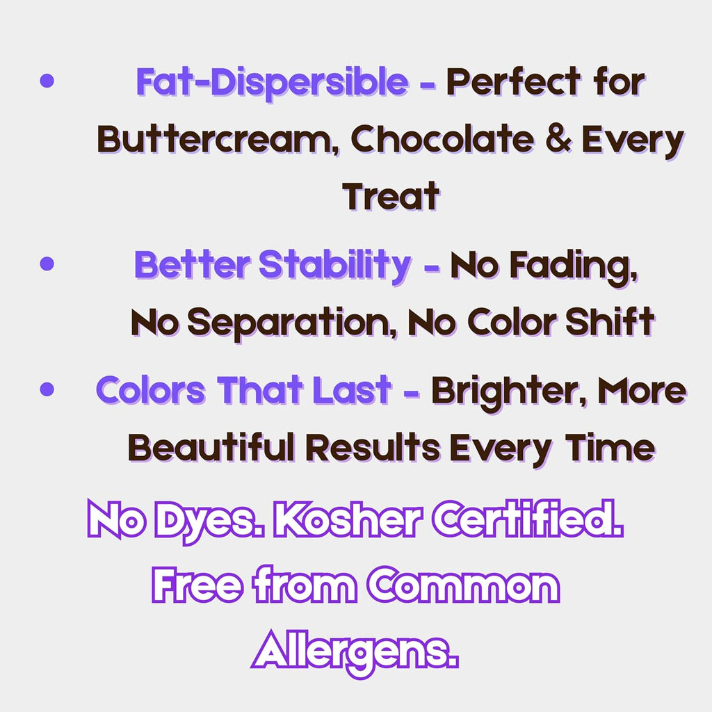 Bakerpan White Food Coloring Powder - Oil-Based & Dye-Free for Baking | 30g for Frosting, Cakes & Candy