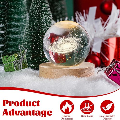 Hifunwu Christmas Snow Blanket - Thick White Soft Fake Snow Cover for Holiday Decor | 8x3 ft