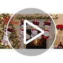 Demiuko 17-Inch Snowman Christmas Stocking with Personalized Name Tag - 1PC