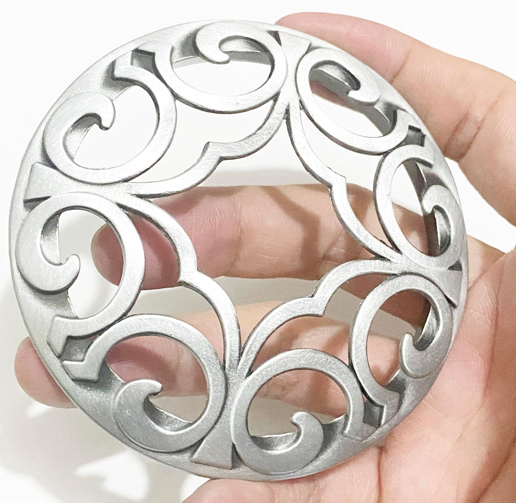 Silver Space Scented Candle Toppers - Elegant Jar Covers to Enhance Aroma & Prevent Touch | Perfect Gift for Women