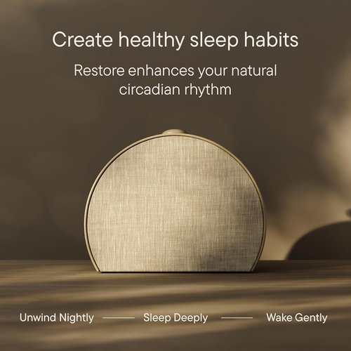 Hatch Restore 3 Sunrise Alarm Clock - Smart Light & Sound Machine for Screen-Free Sleep (Greige)