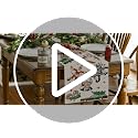 Yarcooly Christmas Table Runner 13 x 60 in - White, Xmas Home Decor