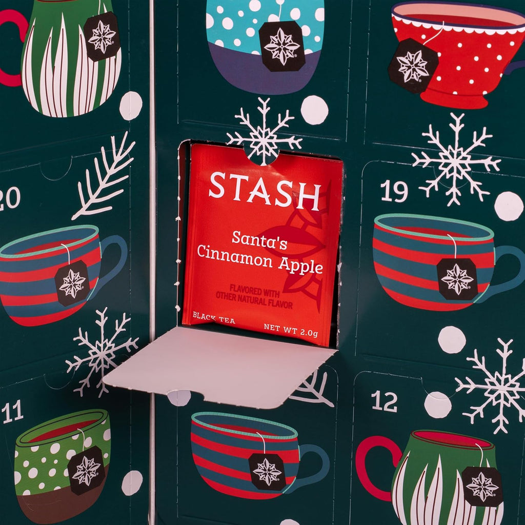 STASH Tea Advent Calendar - Premium Herbal Tea Selection | 24 Unique Flavors for the Holidays