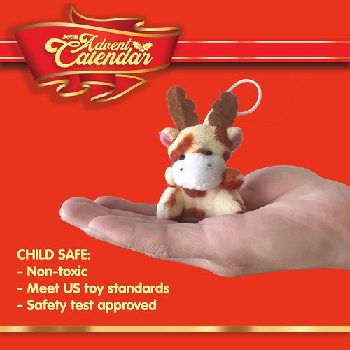 JOYIN Christmas Advent Calendar - 24 Days Countdown with Mini Animal Plush Toys for Kids | Perfect Holiday Gift