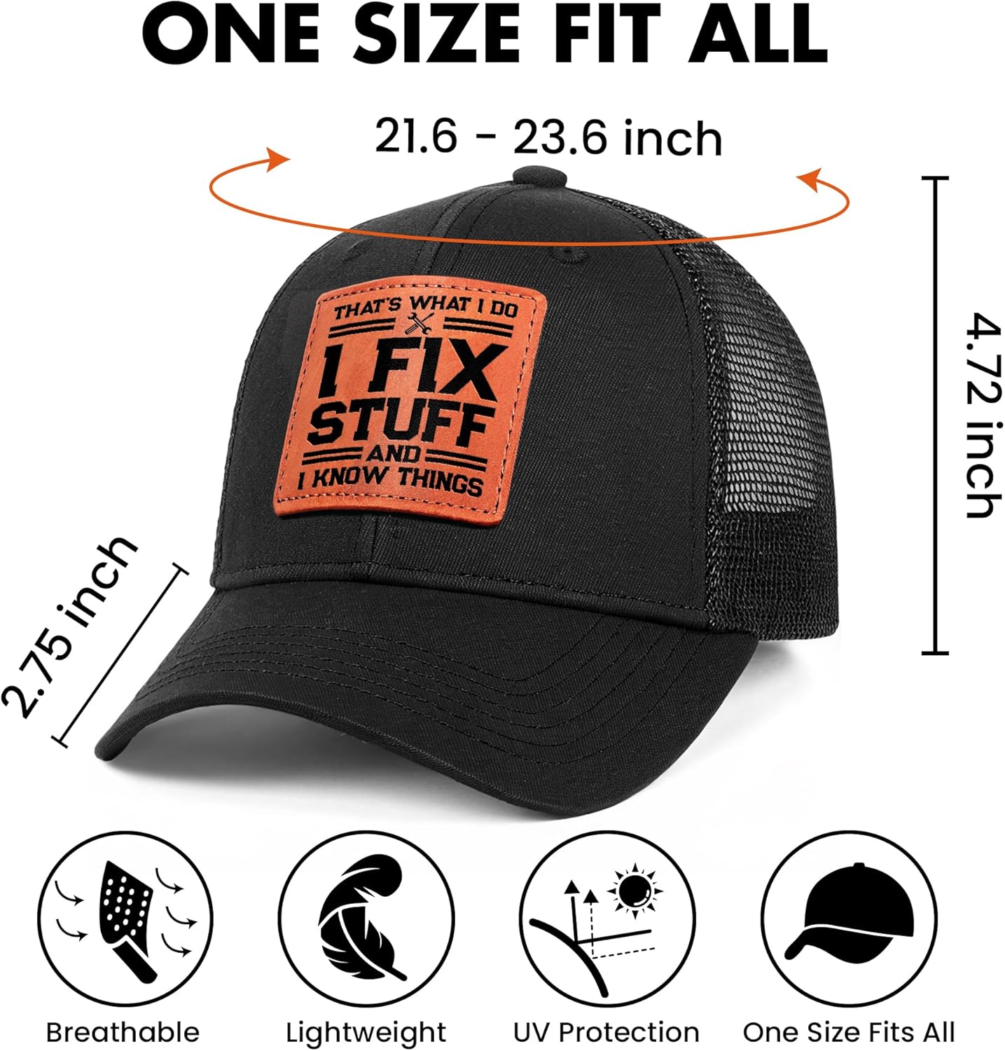 Regine Switzerland Unique Gifts for Men - Cool Birthday Ideas for Dad & Grandpa | Black Handyman Hat