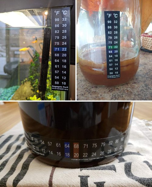 Brewing & Fermentation Heat Pad for Homebrew Beer & Wine Fermenting 120VAC 12 or 25 Watt Heating Mat: Safe for Plastic/Glass Carboy & Bucket Fermentors Includes Heater Temperature Strip