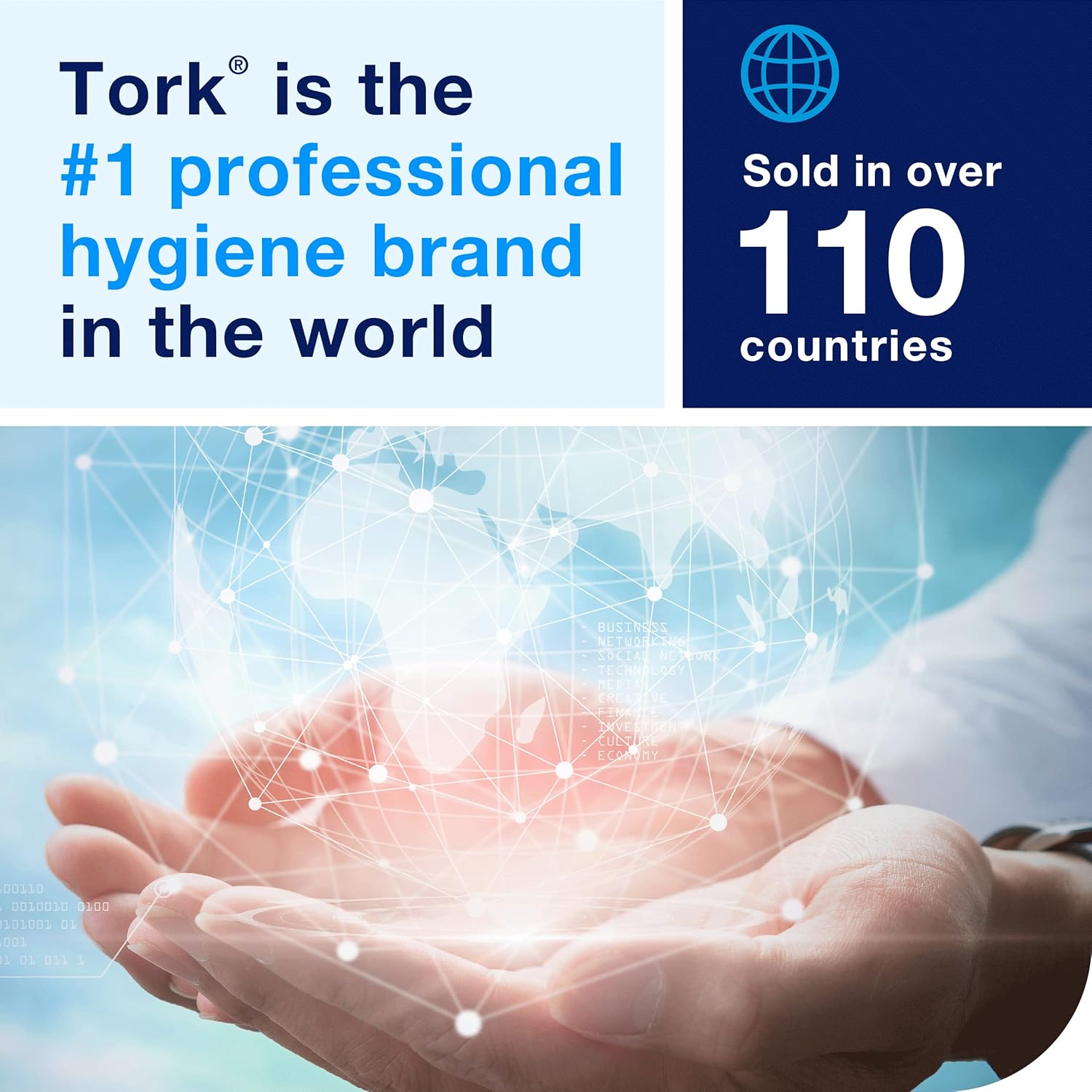 Tork Roll Hand Towels - Premium White, 6 Rolls | H80 for Superior Absorbency and Convenience