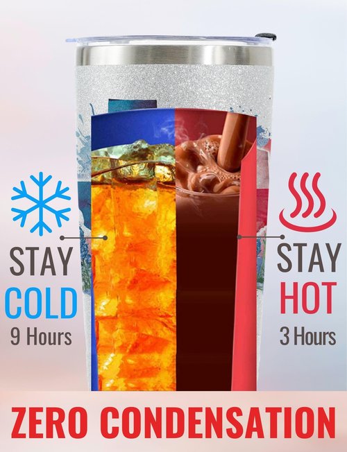Onebttl Texas Gifts for Men Women, Texas Souvenirs Travel Homesick Gift, 20oz Stainless Steel Tumbler with Lid Straw, Perfect for Christmas - Glitter Map