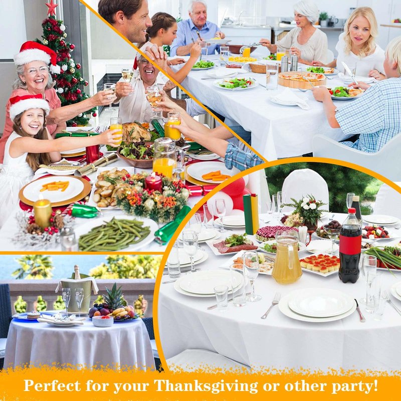 RINOZO Table Pad Protector with Flannel Backing Cut to Fit Waterproof Heat Resistant Heavy-Duty Reusable Table Cloth 54" x 72" Rectangle Vinyl Table Padding Under Tablecloth