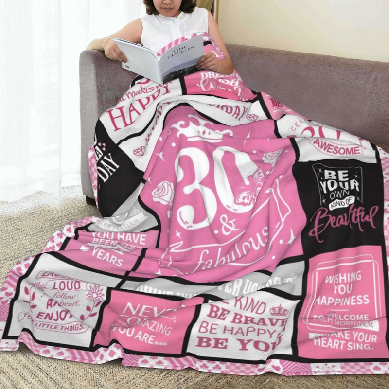 NEXVSGL 20th Birthday Gifts, 20 Year Old Girl Birthday Gifts for 20 Year Old Female, Happy 20th Bday Gift for Her Blanket 50"X60", Best Decoration Gift for 20yrs Bday Women, Present for Age Twenty