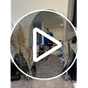 81" x 41" Arched Full Length Floor Mirror, Large Gold Standing Wall Mirror