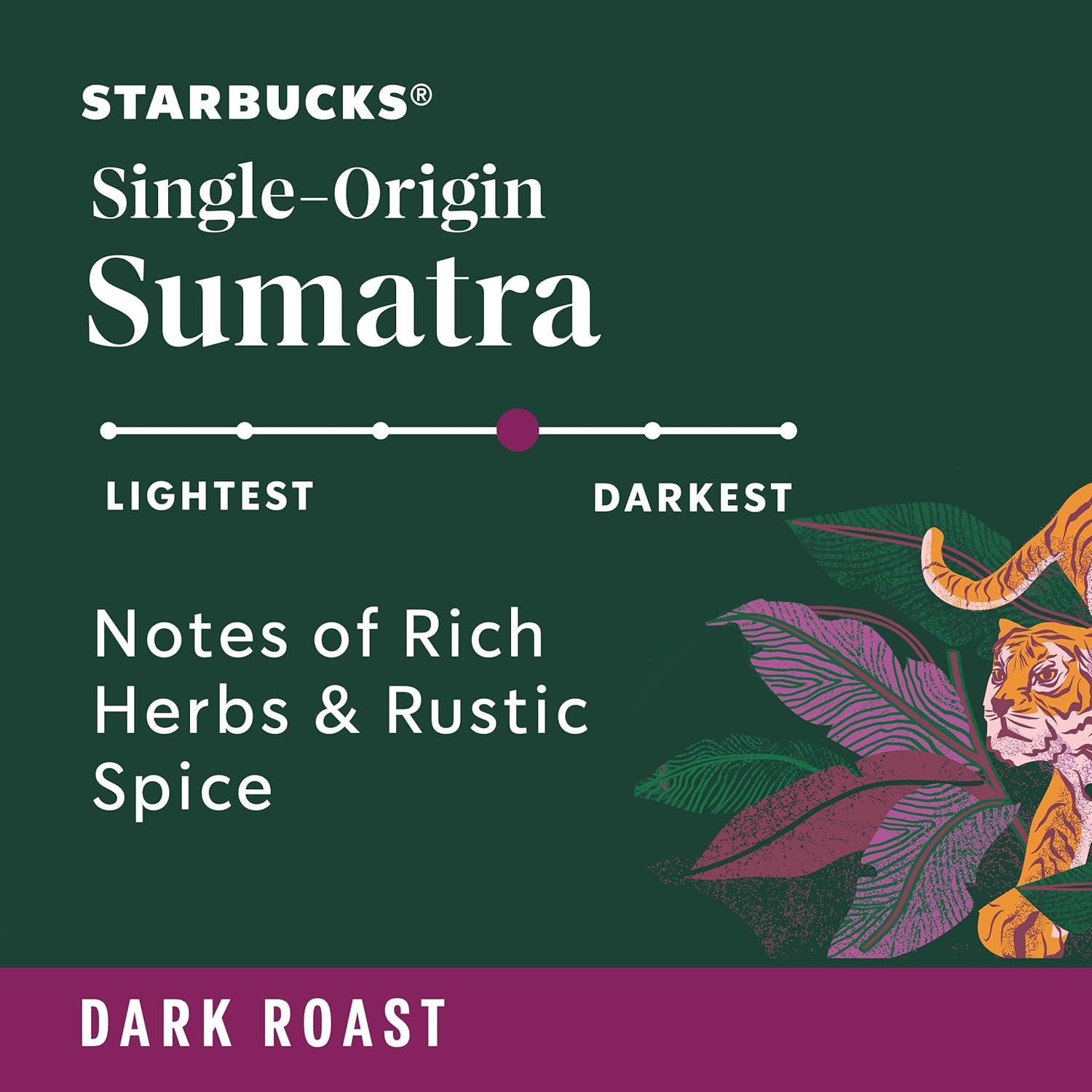Starbucks K-Cup Coffee Pods - Dark Roast Sumatra, 100% Arabica, 96 Pods (4 Boxes)
