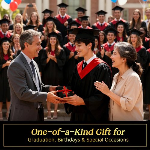 Dream Chaser Compass | Unique Graduation Gift for Him - Motivational Card Included, Perfect for College & High School