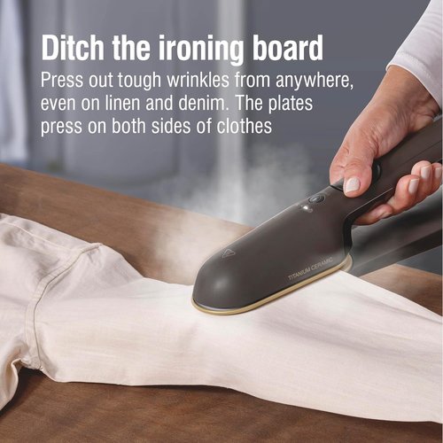 CHI SteamPress Handheld Garment Steamer - 3-in-1 Design, 200ml Tank, Fast 25-Second Heat-Up, Black