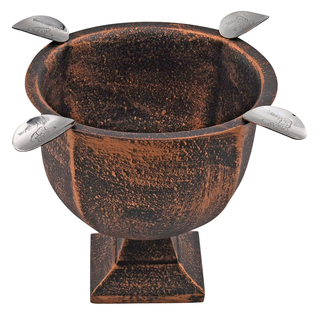 Stinky Cigar Ashtray, Designer Series, Box-Pressed, Deep Bowl Design, Windproof, Copper-Black