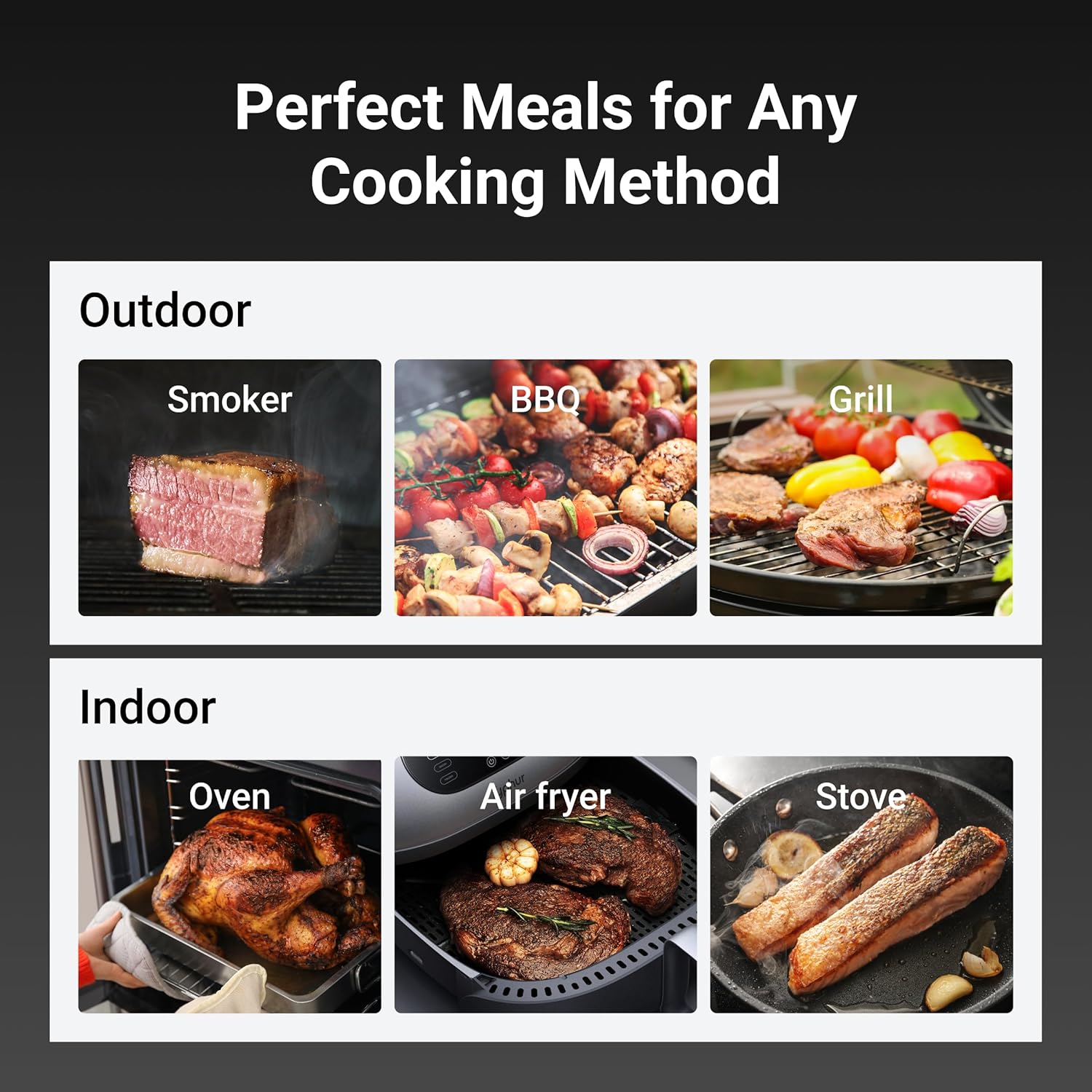 ThermoMaven Smart Bluetooth Meat Thermometer - WiFi Unlimited Range, 6 Sensors, NIST Certified Accuracy, 2 Probes for Kitchen & BBQ