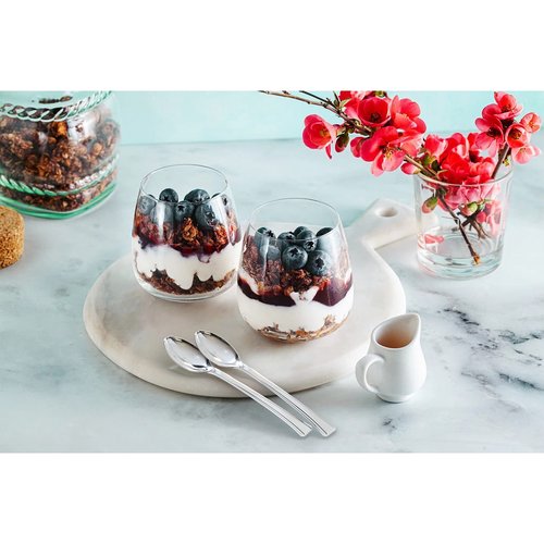 Mini Dessert Spoons - Bulk Pack of 200 Mini Silver Disposable Spoons - 4 Inch Plastic - Bpa Free - Food Safe