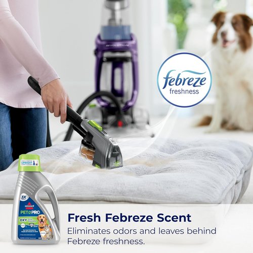 Bissell PET PRO OXY Urine Eliminator - Deep Clean Solution with Febreze & StainProtect Technology | 48oz