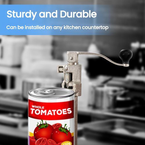 MoHern Commercial Can Opener Heavy Duty, Industrial Can Opener for #10 Cans, Manual Can Opener with Plated Steel Base for Restaurant, Food Store, Hotel, Bar, Home up to 11’’