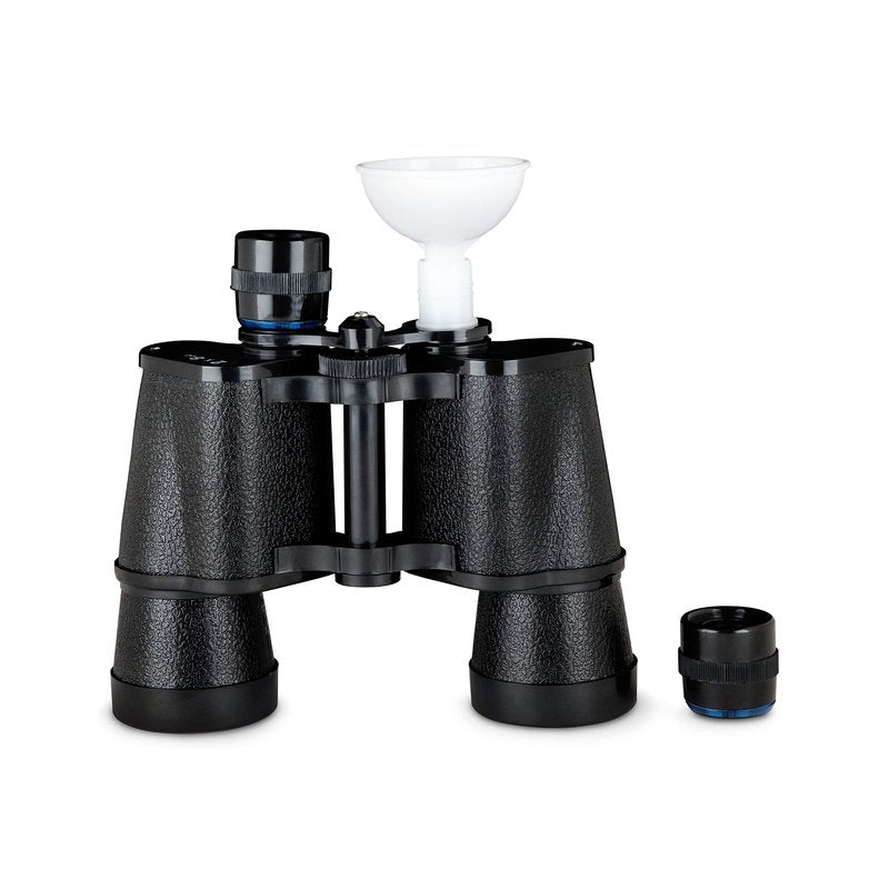 True Binocular Flask, Sneaky Flask, Hidden Alcohol Barware Accessory, Anything but a Cup, 16 oz capacity, Black