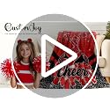 CUSTOMJOY Red 60x50 Inch Cheerleading Throw Blanket for Kids & Teens – Soft Flannel
