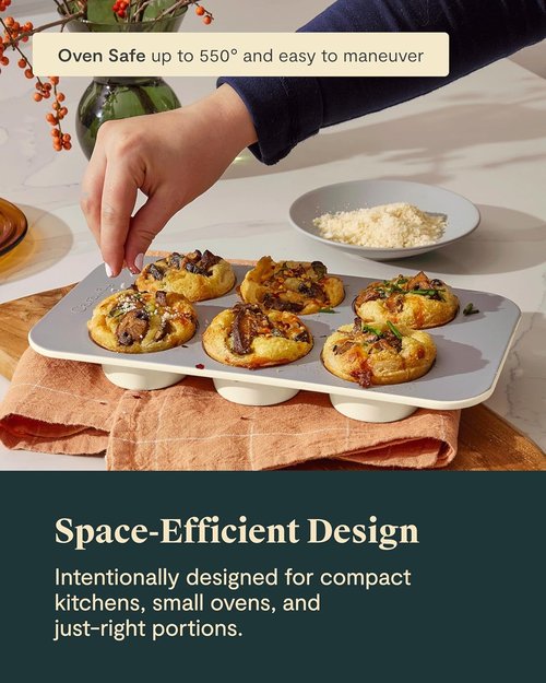 Caraway Mini Bakeware Set - Non-Stick, Non-Toxic Ceramic Coating - Compact Pans for Small Kitchens | Marigold