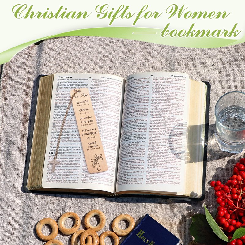 Religious Gifts - 6pcs Inspirational Christian Gifts for Women with Bible Verse Jar, Christian Gifts for Women Faith Based Catholic Christmas for Mom Sisters (Religious Gifts)