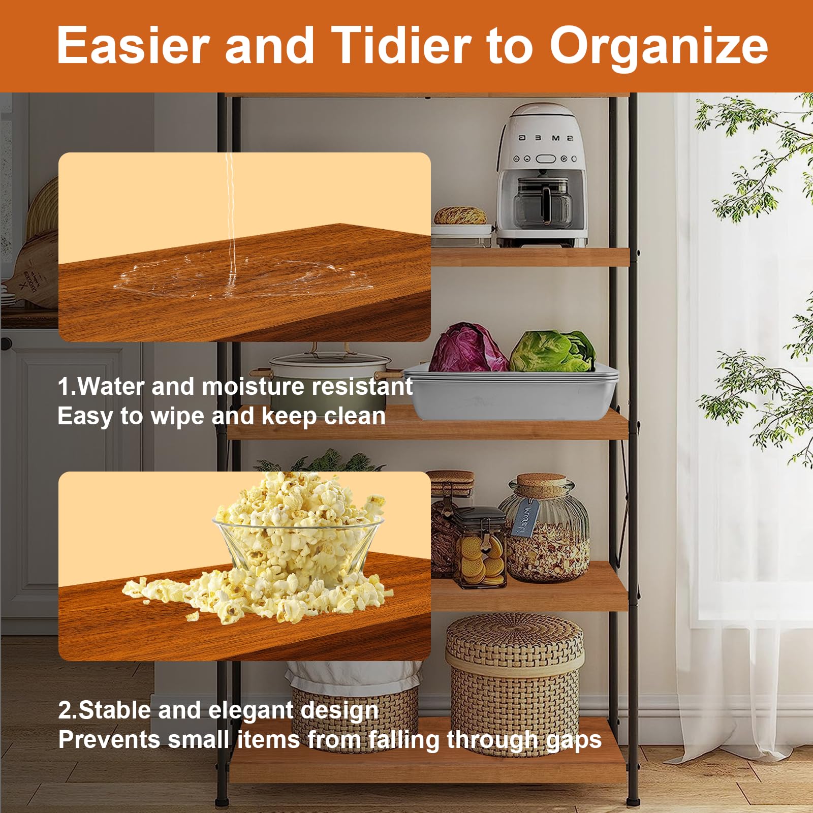 Demine 4 Pack Wire Shelf Liners, 24x12 Inch Thick Waterproof Wood Grain PVC Covers for Wire Shelving, Non-Slip & Easy to Clean Shelf Mats for Pantry, Closet, Kitchen, Bathroom