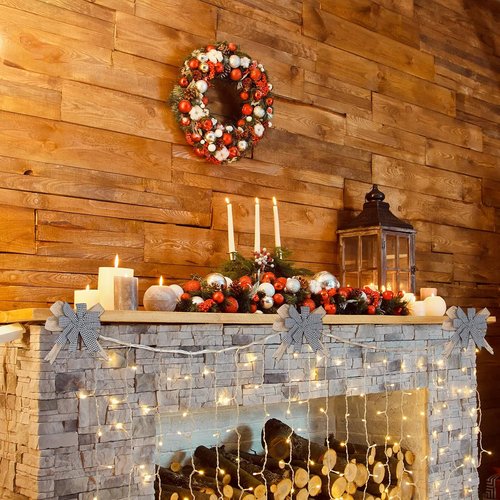 Chuangdi Burlap Wreath Bows - Rustic Buffalo Plaid Decorative Bows for Front Door | 6 Pcs, 6.3 Inch Black & White