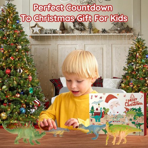 Advent Calendars 2025 - Kids Dinosaur Toys | 24-Day Countdown Christmas Gift for Boys & Girls Ages 3-6