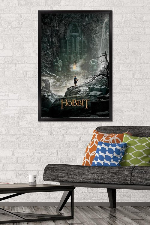 Trends International The Hobbit: The Desolation Of Smaug - One Sheet Wall Poster, 22.375" x 34", Black Framed Version