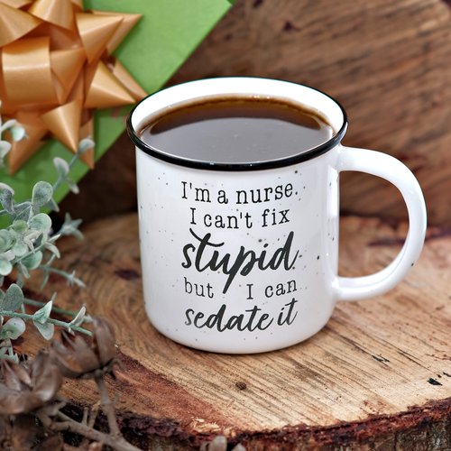 MAINEVENT I'm a Nurse Mug 11 Ounce, Funny Nurse Coffee Mug, Coffee Mug Nurse, I Am RN Mug for Women and Men, RN Gift