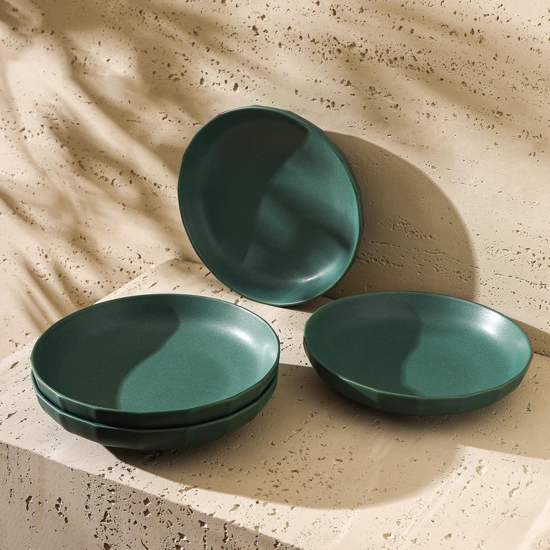 Stone Lain Rio 4-Piece Dinner Plate Set Stoneware, Green