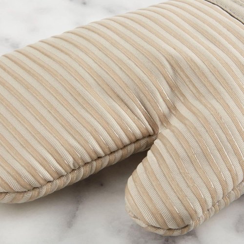 KitchenAid Quilted Cotton Terry Cloth Oven Mitt & Pot Holder Set - Heat Resistant, Silicone Grip | 4-Pack, Milkshake