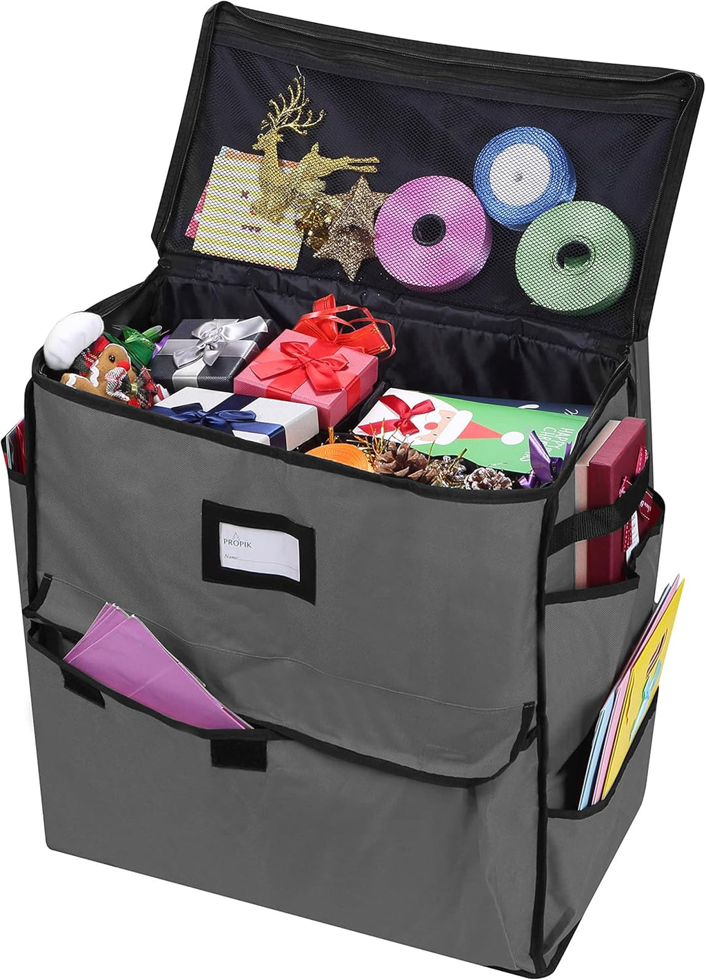ProPik Holiday Storage Organizer - Unique Gift Bag & Wrapping Accessories | Gray